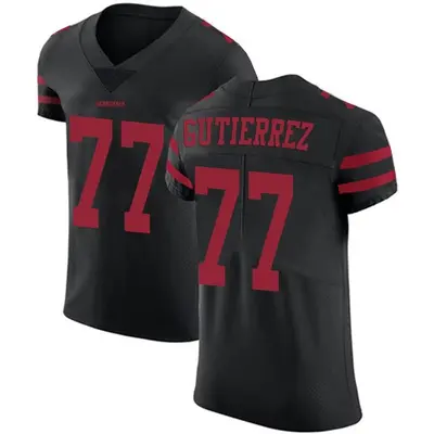 Men's Elite Alfredo Gutierrez San Francisco 49ers Black Alternate Vapor Untouchable Jersey