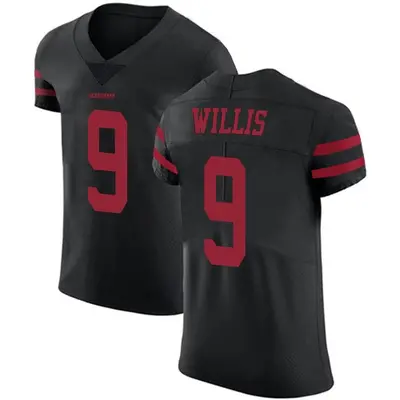 Men's Elite Brayden Willis San Francisco 49ers Black Alternate Vapor Untouchable Jersey