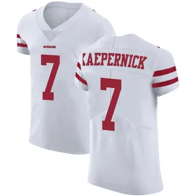 Men's Elite Colin Kaepernick San Francisco 49ers White Vapor Untouchable Jersey