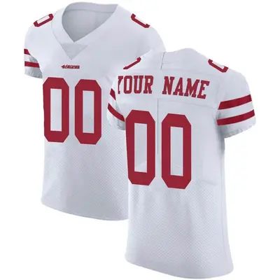 Men's Elite Custom San Francisco 49ers White Vapor Untouchable Jersey