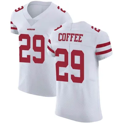 Men's Elite Glen Coffee San Francisco 49ers White Vapor Untouchable Jersey