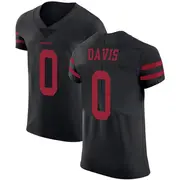 Men's Elite Khalil Davis San Francisco 49ers Black Alternate Vapor Untouchable Jersey