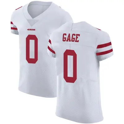 Men's Elite Russell Gage San Francisco 49ers White Vapor Untouchable Jersey