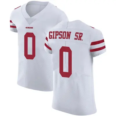 Men's Elite Tashaun Gipson Sr. San Francisco 49ers White Vapor Untouchable Jersey