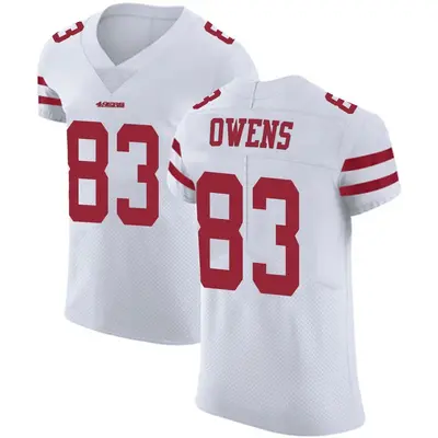 Men's Elite Terique Owens San Francisco 49ers White Vapor Untouchable Jersey