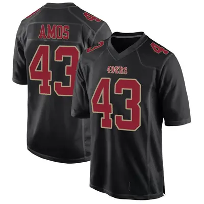 Men's Game Adrian Amos San Francisco 49ers Black Fashion Jersey