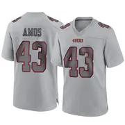 Men's Game Adrian Amos San Francisco 49ers Gray Atmosphere Fashion Jersey