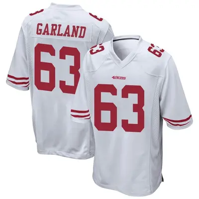 Men's Game Ben Garland San Francisco 49ers White Jersey