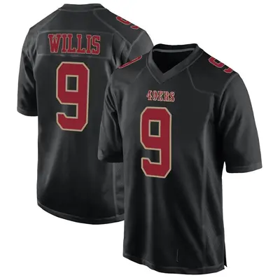 Men's Game Brayden Willis San Francisco 49ers Black Fashion Jersey