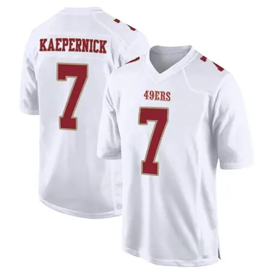 Men's Game Colin Kaepernick San Francisco 49ers White Fashion Jersey