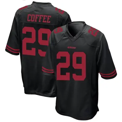 Men's Game Glen Coffee San Francisco 49ers Black Alternate Jersey