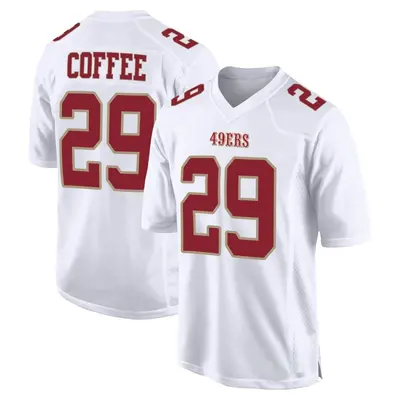 Men's Game Glen Coffee San Francisco 49ers White Fashion Jersey