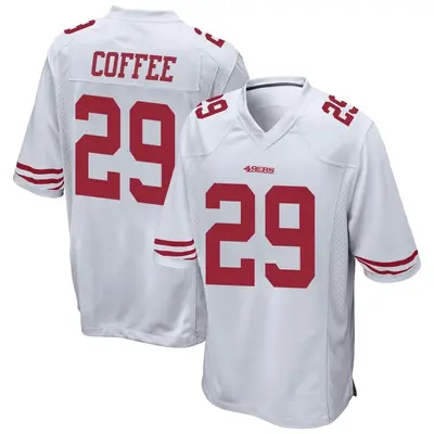 Men's Game Glen Coffee San Francisco 49ers White Jersey