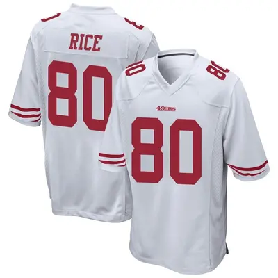 Men's Game Jerry Rice San Francisco 49ers White Jersey