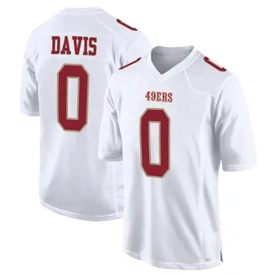 Men's Game Khalil Davis San Francisco 49ers White Fashion Jersey