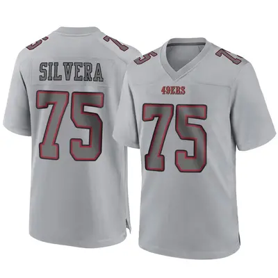 Men's Game Nesta Jade Silvera San Francisco 49ers Gray Atmosphere Fashion Jersey