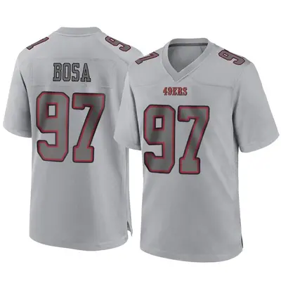 Men's Game Nick Bosa San Francisco 49ers Gray Atmosphere Fashion Jersey