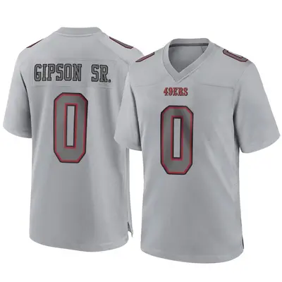 Men's Game Tashaun Gipson Sr. San Francisco 49ers Gray Atmosphere Fashion Jersey