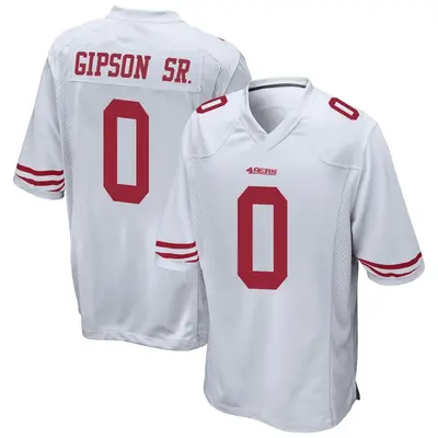 Men's Game Tashaun Gipson Sr. San Francisco 49ers White Jersey