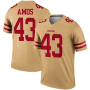 Men's Legend Adrian Amos San Francisco 49ers Gold Inverted Jersey