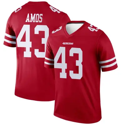 Men's Legend Adrian Amos San Francisco 49ers Scarlet Jersey