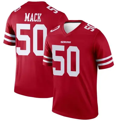 Men's Legend Alex Mack San Francisco 49ers Scarlet Jersey