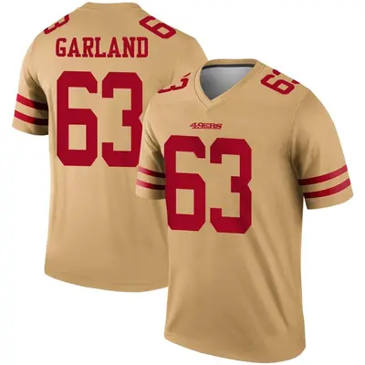 Men's Legend Ben Garland San Francisco 49ers Gold Inverted Jersey