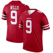 Men's Legend Brayden Willis San Francisco 49ers Scarlet Jersey