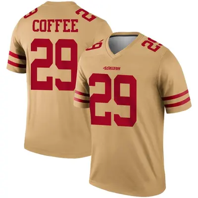 Men's Legend Glen Coffee San Francisco 49ers Gold Inverted Jersey