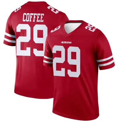 Men's Legend Glen Coffee San Francisco 49ers Scarlet Jersey