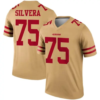 Men's Legend Nesta Jade Silvera San Francisco 49ers Gold Inverted Jersey