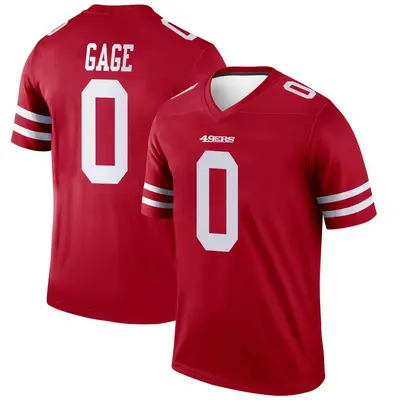 Men's Legend Russell Gage San Francisco 49ers Scarlet Jersey