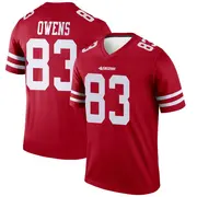 Men's Legend Terique Owens San Francisco 49ers Scarlet Jersey