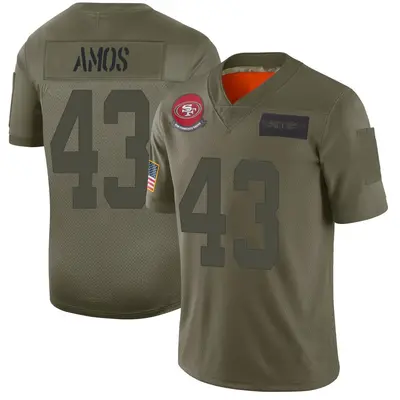 Men's Limited Adrian Amos San Francisco 49ers Camo 2019 Salute to Service Jersey