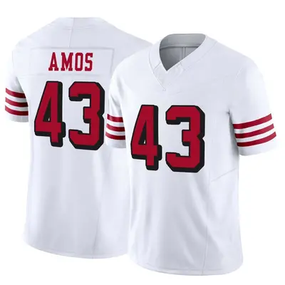 Men's Limited Adrian Amos San Francisco 49ers White Alternate Vapor F.U.S.E. Jersey