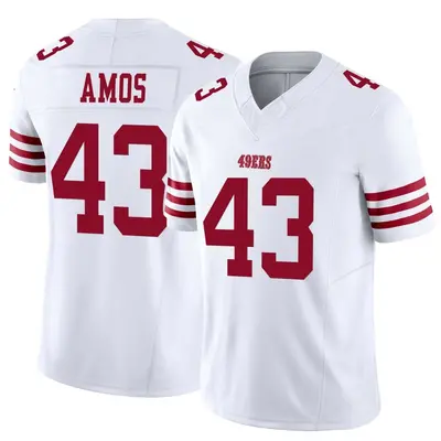 Men's Limited Adrian Amos San Francisco 49ers White Vapor F.U.S.E. Jersey