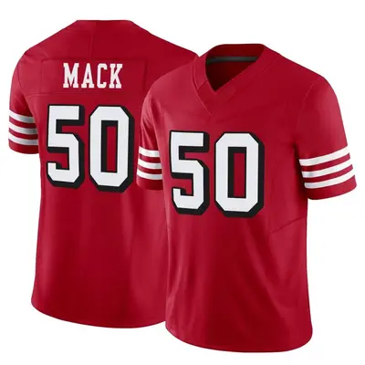 Men's Limited Alex Mack San Francisco 49ers Scarlet Alternate Vapor F.U.S.E. Jersey