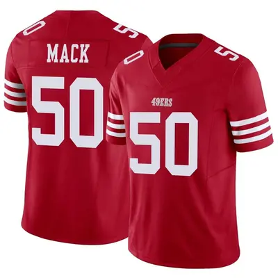 Men's Limited Alex Mack San Francisco 49ers Scarlet Vapor F.U.S.E. Jersey