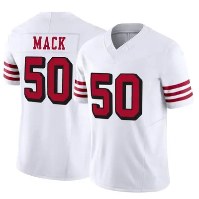 Men's Limited Alex Mack San Francisco 49ers White Alternate Vapor F.U.S.E. Jersey