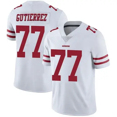 Men's Limited Alfredo Gutierrez San Francisco 49ers White Vapor Untouchable Jersey