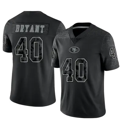 Men's Limited Austin Bryant San Francisco 49ers Black Reflective Jersey