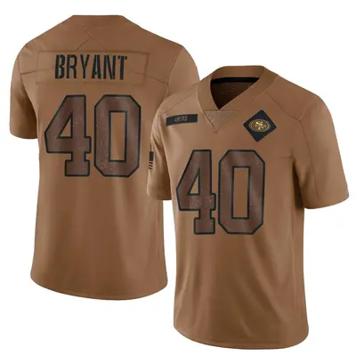 Men's Limited Austin Bryant San Francisco 49ers Brown 2023 Salute To Service Jersey