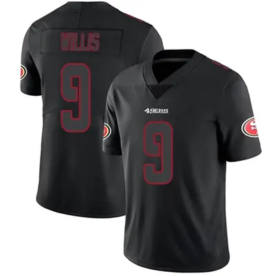 Men's Limited Brayden Willis San Francisco 49ers Black Impact Jersey