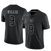 Men's Limited Brayden Willis San Francisco 49ers Black Reflective Jersey