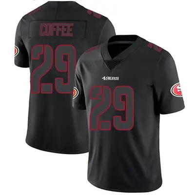 Men's Limited Glen Coffee San Francisco 49ers Black Impact Jersey