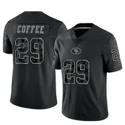 Men's Limited Glen Coffee San Francisco 49ers Black Reflective Jersey