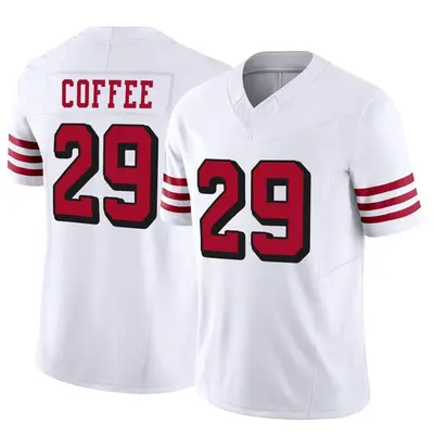 Men's Limited Glen Coffee San Francisco 49ers White Alternate Vapor F.U.S.E. Jersey