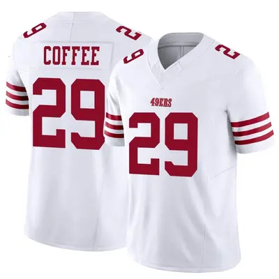 Men's Limited Glen Coffee San Francisco 49ers White Vapor F.U.S.E. Jersey