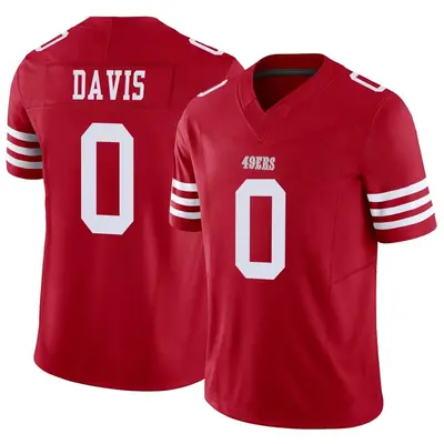 Men's Limited Khalil Davis San Francisco 49ers Scarlet Vapor F.U.S.E. Jersey