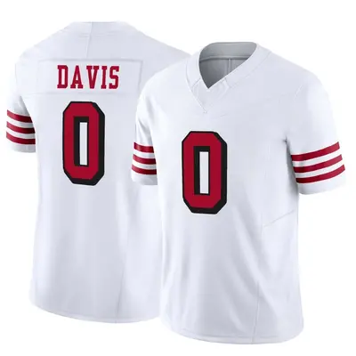 Men's Limited Khalil Davis San Francisco 49ers White Alternate Vapor F.U.S.E. Jersey